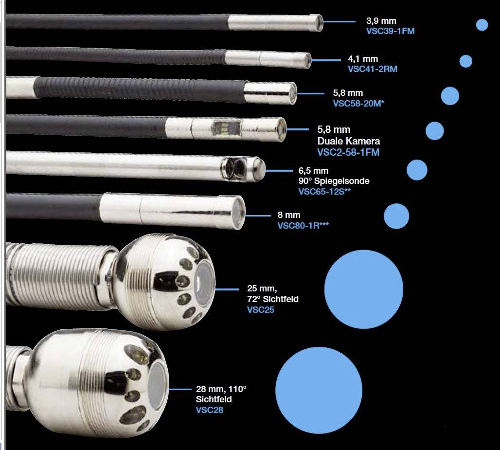 FLIR VSC58-2R Endoskop-Sonde Sonden-Ø 5.8 mm 2 m LED-Beleuchtung