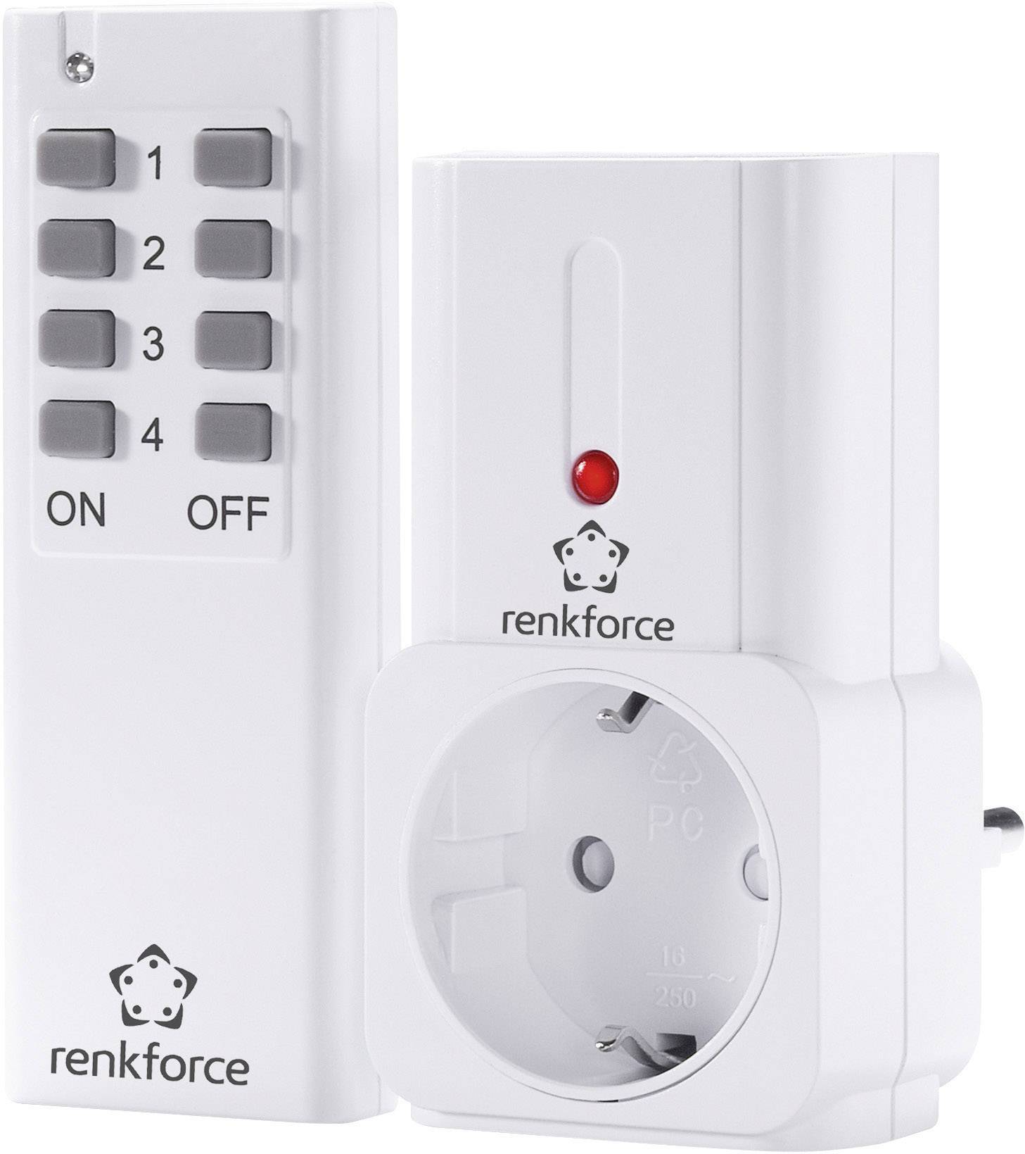 Renkforce Funk-Steckdosen-Set 2teilig Innenbereich 2000 W