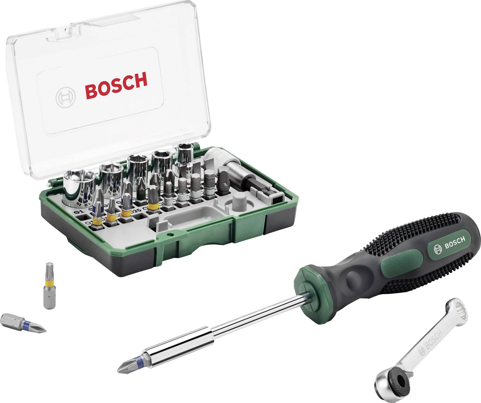 Bosch Accessories Promoline Bit-Set 28teilig Schlitz, Kreuzschlitz Phillips, Kreuzschlitz Pozidriv, Innen-Sechskant, Innen-Sechsrund (TX) inkl