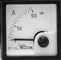 Weigel 6.741.202.330 EQ72K 150/5A Schalttafel-Einbauinstrument mit Dreheisenmesswerk 150 A/AC (5 A) Dreheisen