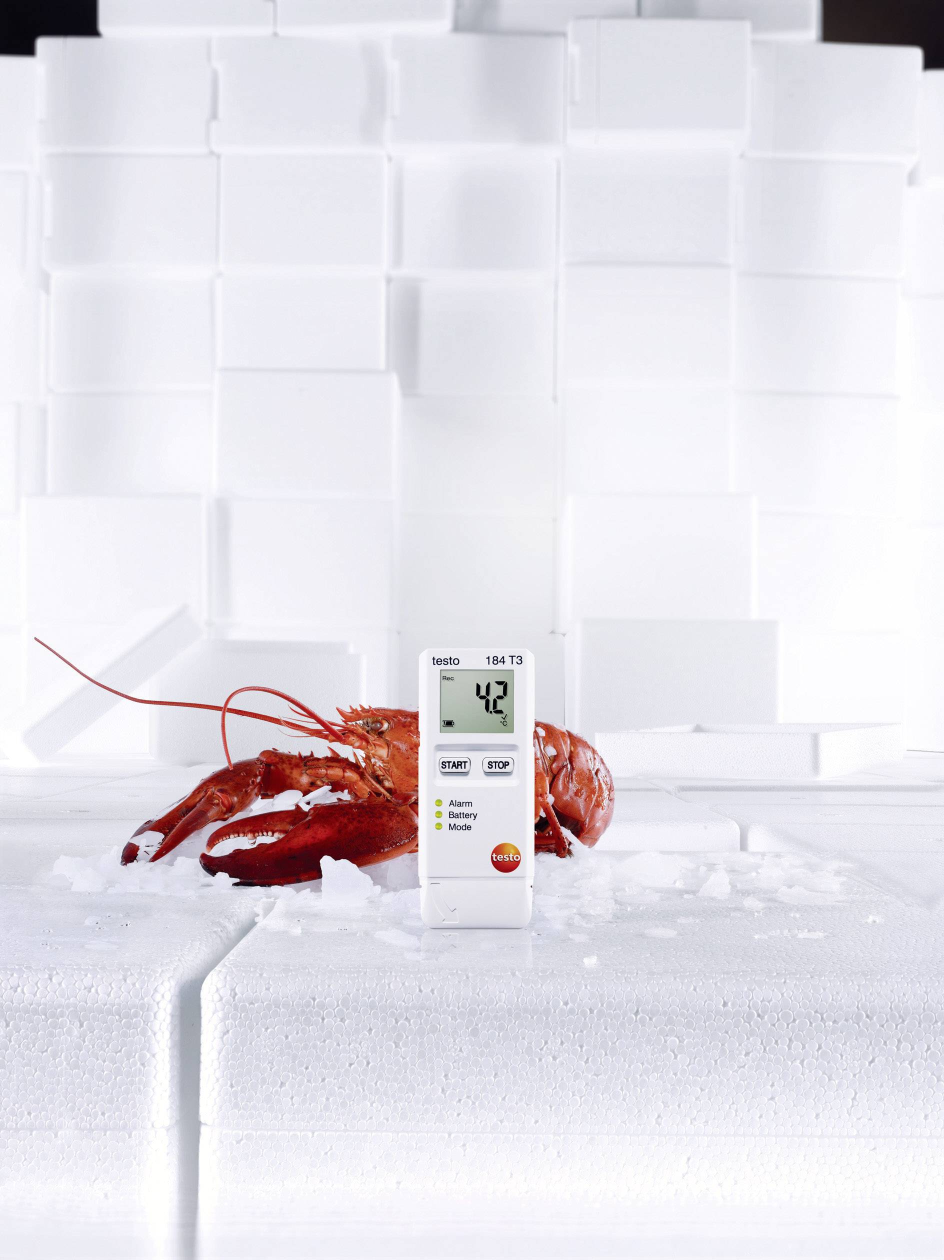 Testo 0572 1843 184 T3 Temperatur-Datenlogger Messgröße Temperatur -35 bis +70°C