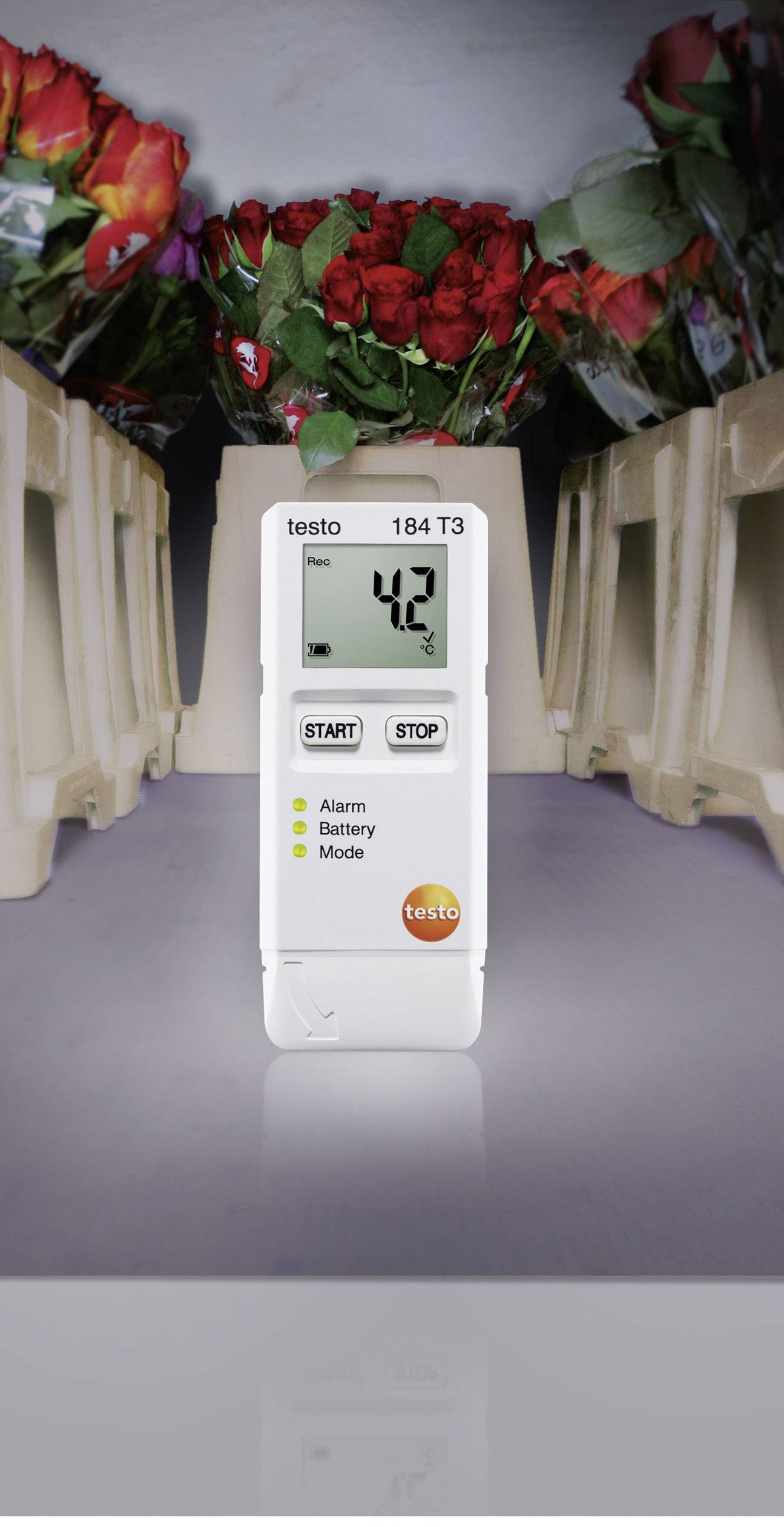 Testo 0572 1843 184 T3 Temperatur-Datenlogger Messgröße Temperatur -35 bis +70°C