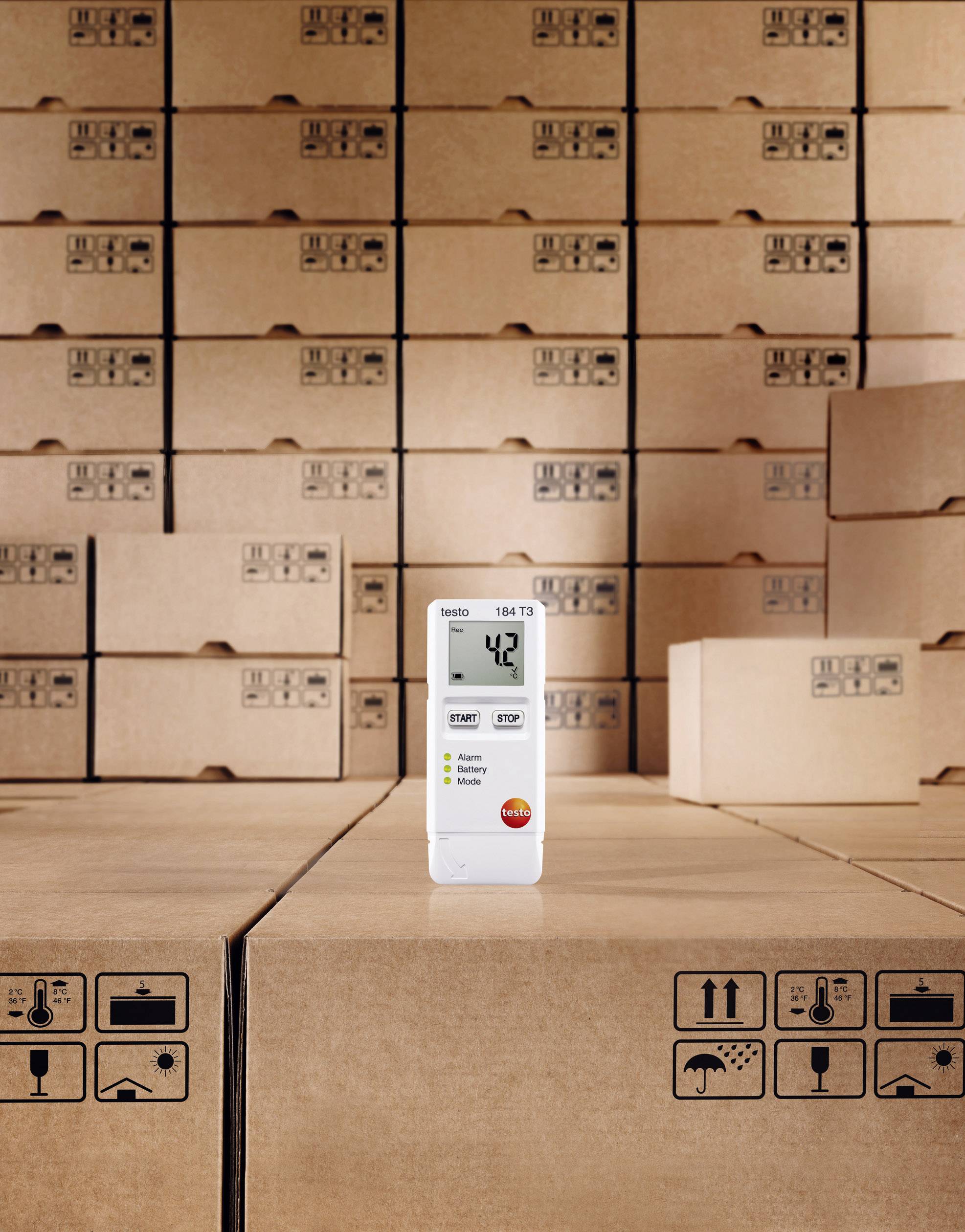 Testo 0572 1843 184 T3 Temperatur-Datenlogger Messgröße Temperatur -35 bis +70°C