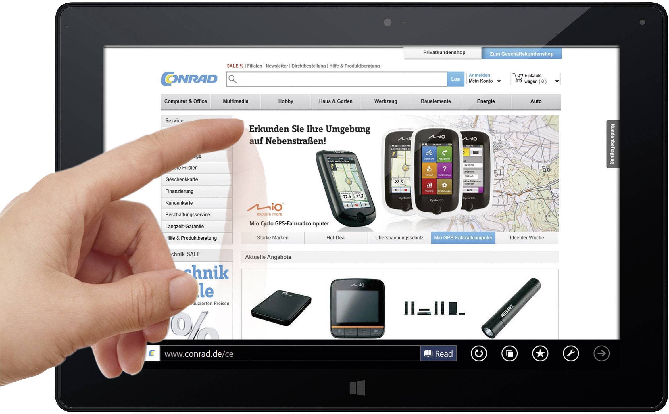 ODYS WiFi 32 GB Schwarz, Silber Windows®-Tablet 25.7 cm (10.1 Zoll) 1.33 GHz Intel® Atom® Windows® 8 32-Bit 1280 x 800 Pixel
