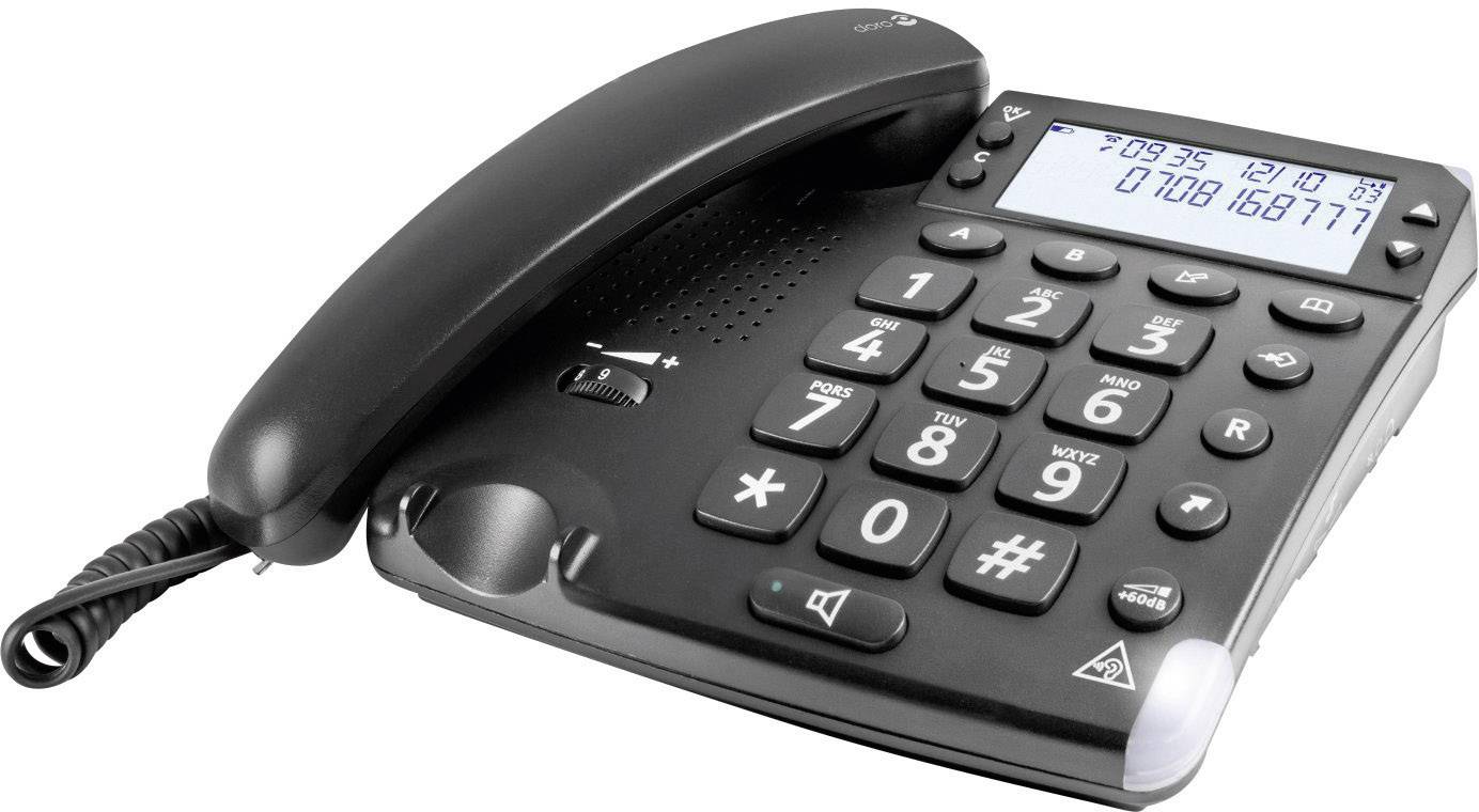 DORO Magna 4000 - Telefon mit Schnur mit Rufnummernanzeige/Anklopffunktion