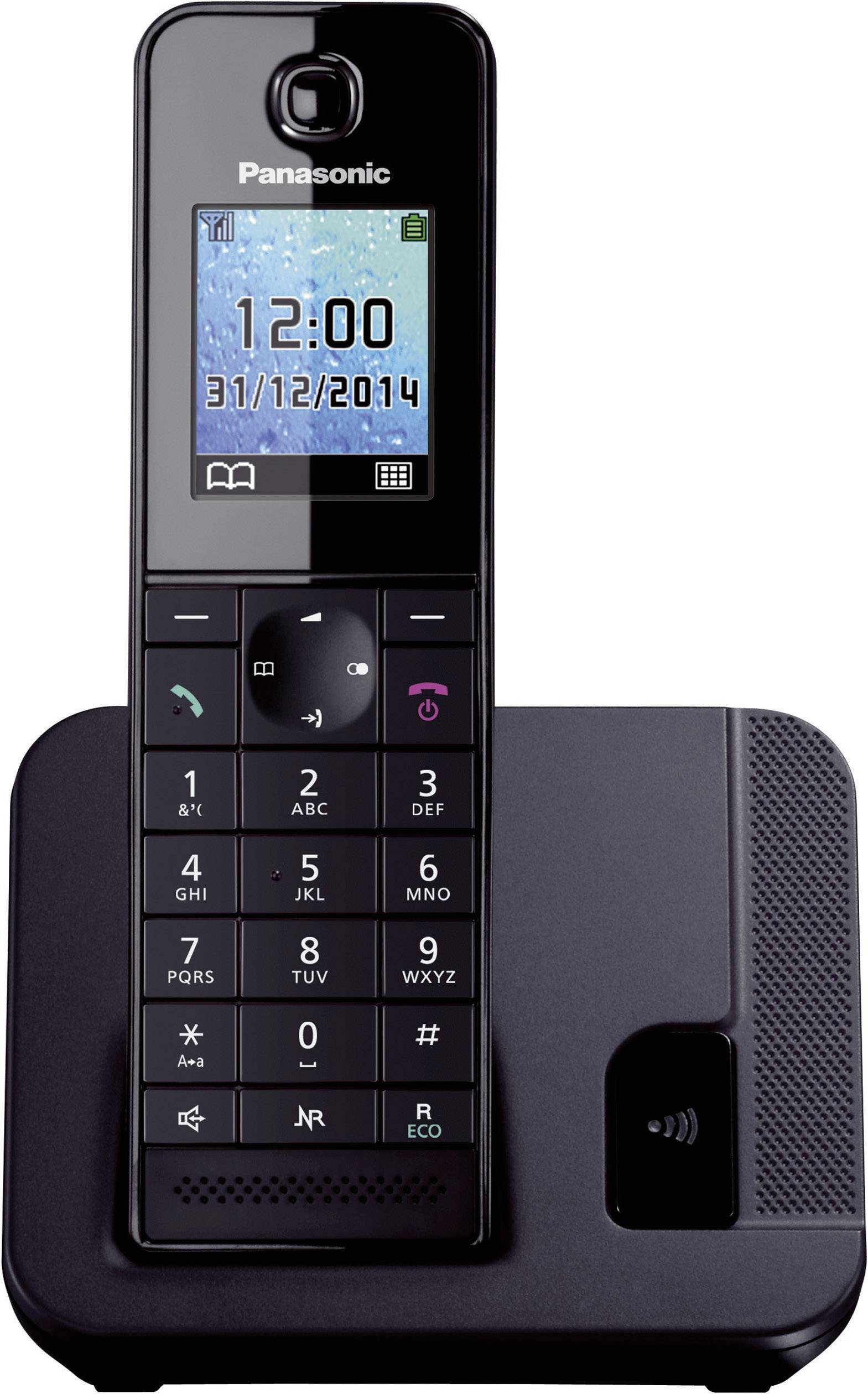 Panasonic KX-TGH210 Schnurloses Telefon analog Freisprechen Schwarz