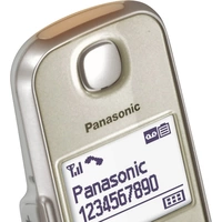 Panasonic KX-TGE220 Schnurloses Seniorentelefon Anrufbeantworter, Freisprechen Beleuchtetes Display Champagner Panasonic KX-TGE220 Schnurloses Seniorentelefon Anrufbeantworter, Freisprechen Beleuchtetes Display Champagner