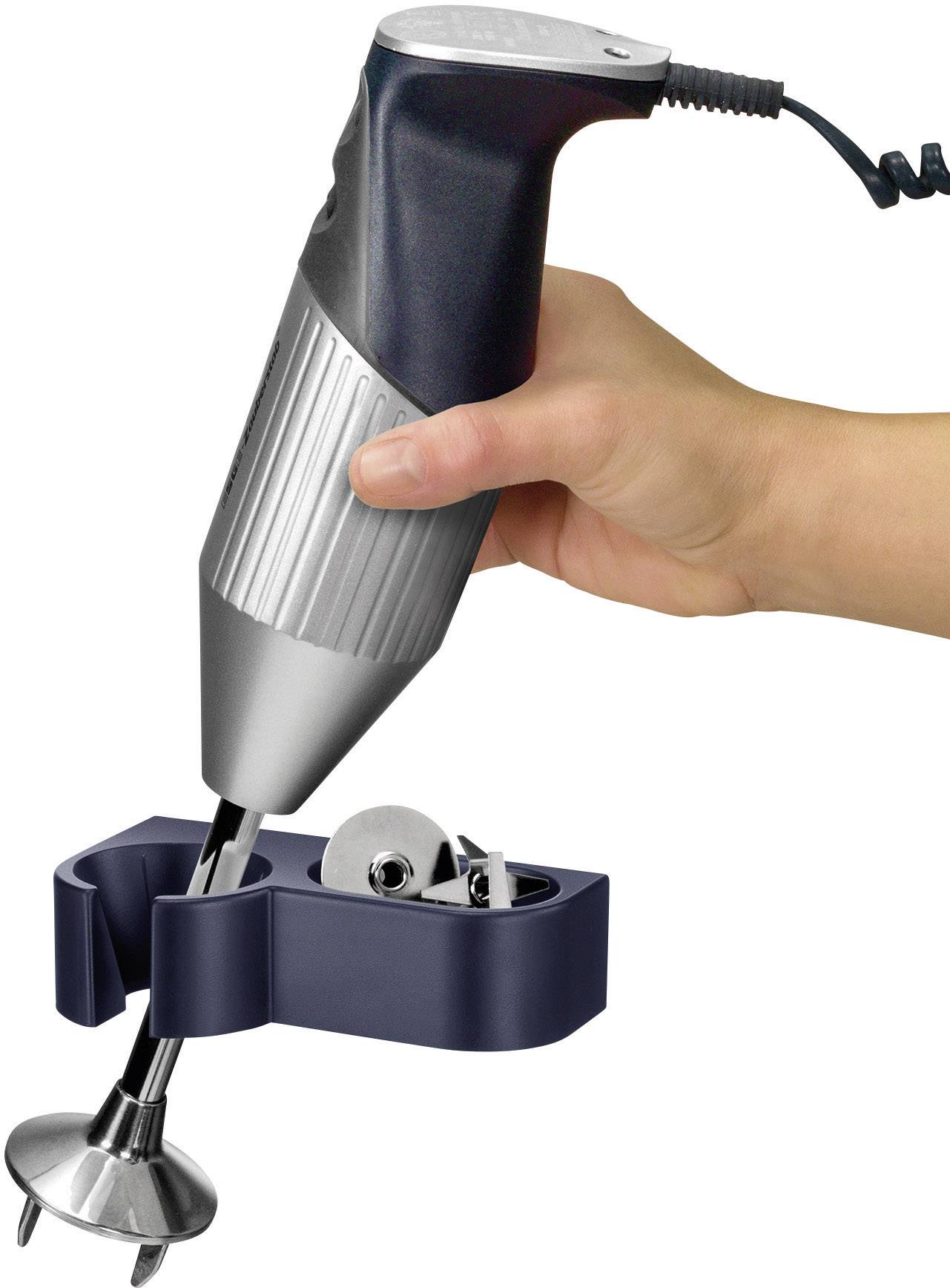 ESGE M160 J Stabmixer 160W mit Mixbecher Silber, Dunkelblau