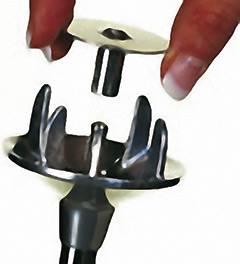 ESGE M160 J Stabmixer 160W mit Mixbecher Silber, Dunkelblau