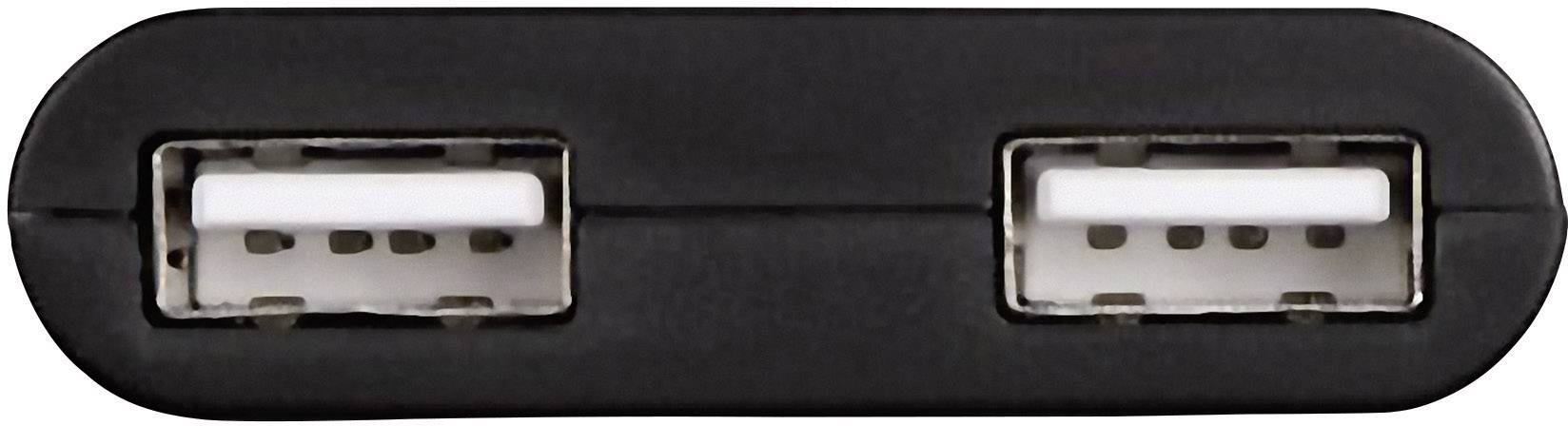 Hama  2 Port USB 2.0-Hub mit OTG-Funktion Schwarz