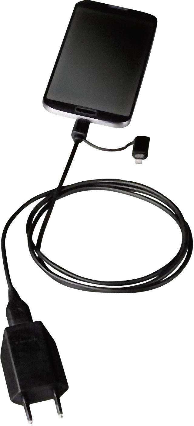 Hama Apple iPad/iPhone/iPod Anschlusskabel [1x USB 2.0 Stecker A - 1x Apple Lightning-Stecker, USB 2.0 Stecker Micro-B] 1.50 m Silber