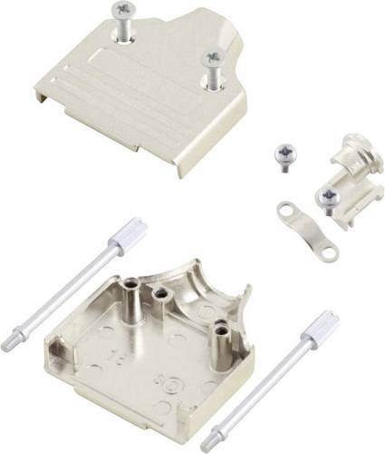 MH Connectors MHDM15-K 6560-0136-02 D-SUB Gehäuse Polzahl: 15 Metall 180 ° Silber 1 St.