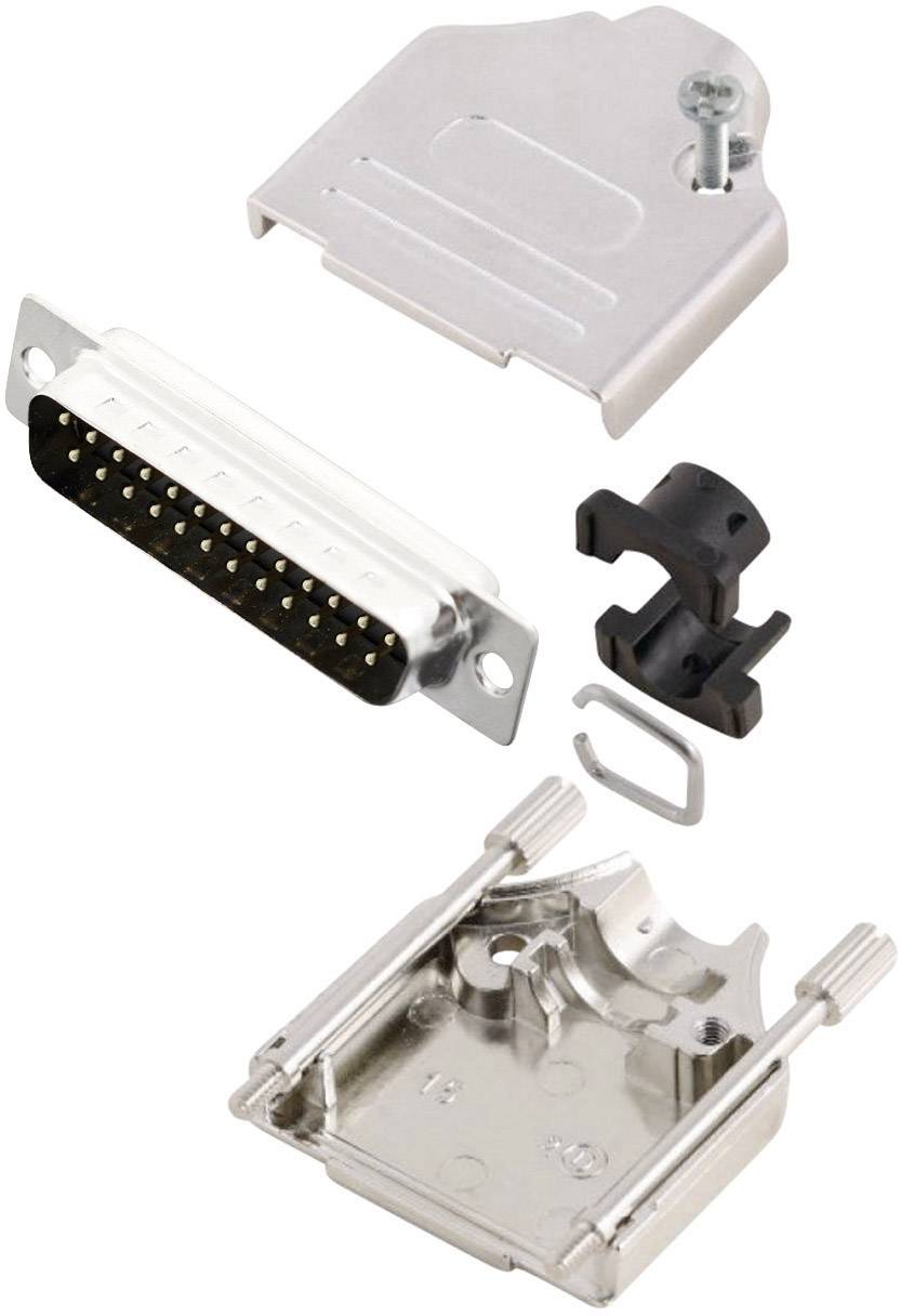MH Connectors MHDTZK25-DM25P-K D-SUB Stiftleisten-Set 180° Polzahl: 25 Lötkelch 1St.