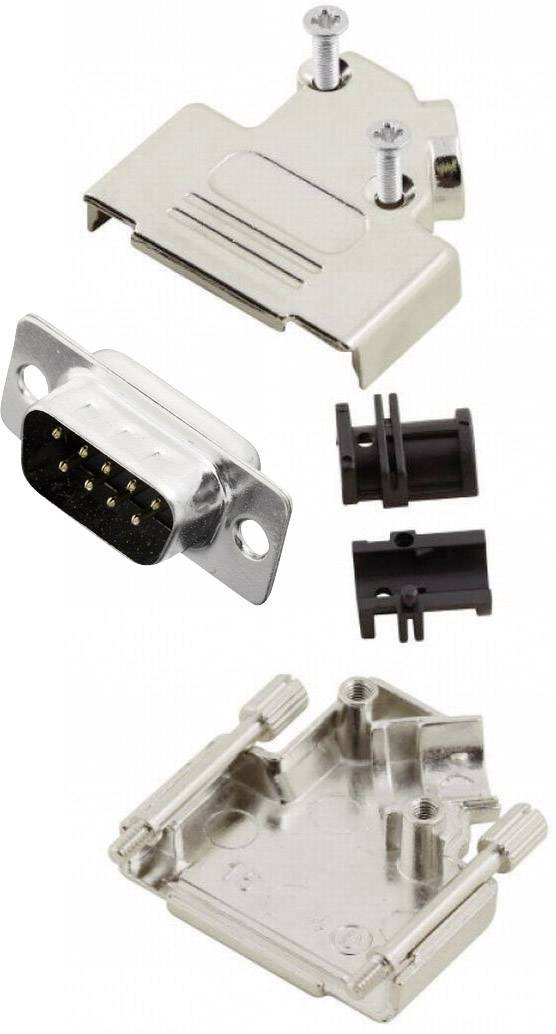 MH Connectors MHD45ZK9-DB9P-K D-SUB Stiftleisten-Set 45 ° Polzahl: 9 Lötkelch