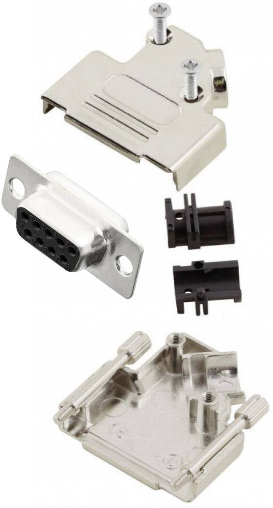 MH Connectors MHD45ZK9-DB9S-K D-SUB Buchsenleisten-Set 45 ° Polzahl: 9 Lötkelch