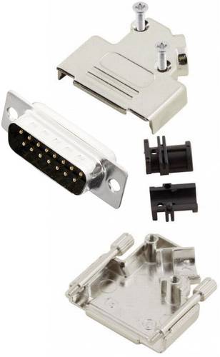MH Connectors MHD45ZK15-DB15P-K D-SUB Stiftleisten-Set 45 ° Polzahl: 15 Lötkelch