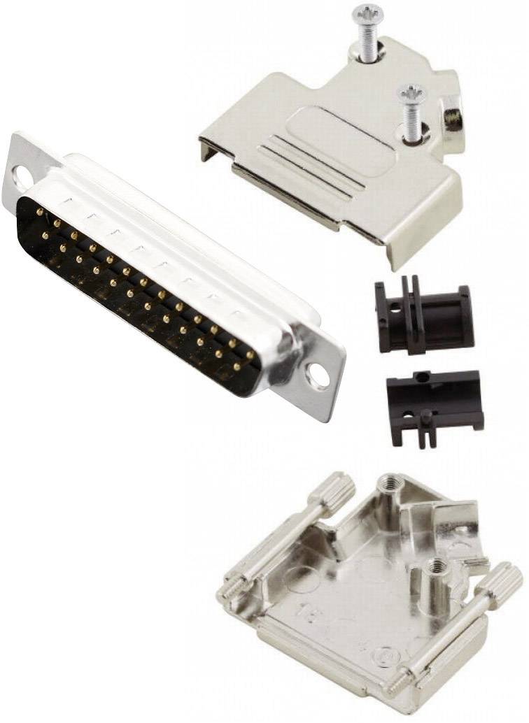 MH Connectors MHD45ZK25-DM25P-K D-SUB Stiftleisten-Set 45° Polzahl: 25 Lötkelch 1St.