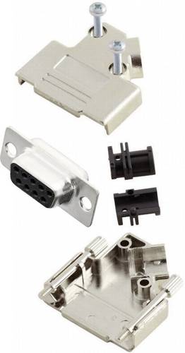 MH Connectors MHD45PK9-DB9S-K D-SUB Buchsenleisten-Set 45 ° Polzahl: 9 Lötkelch