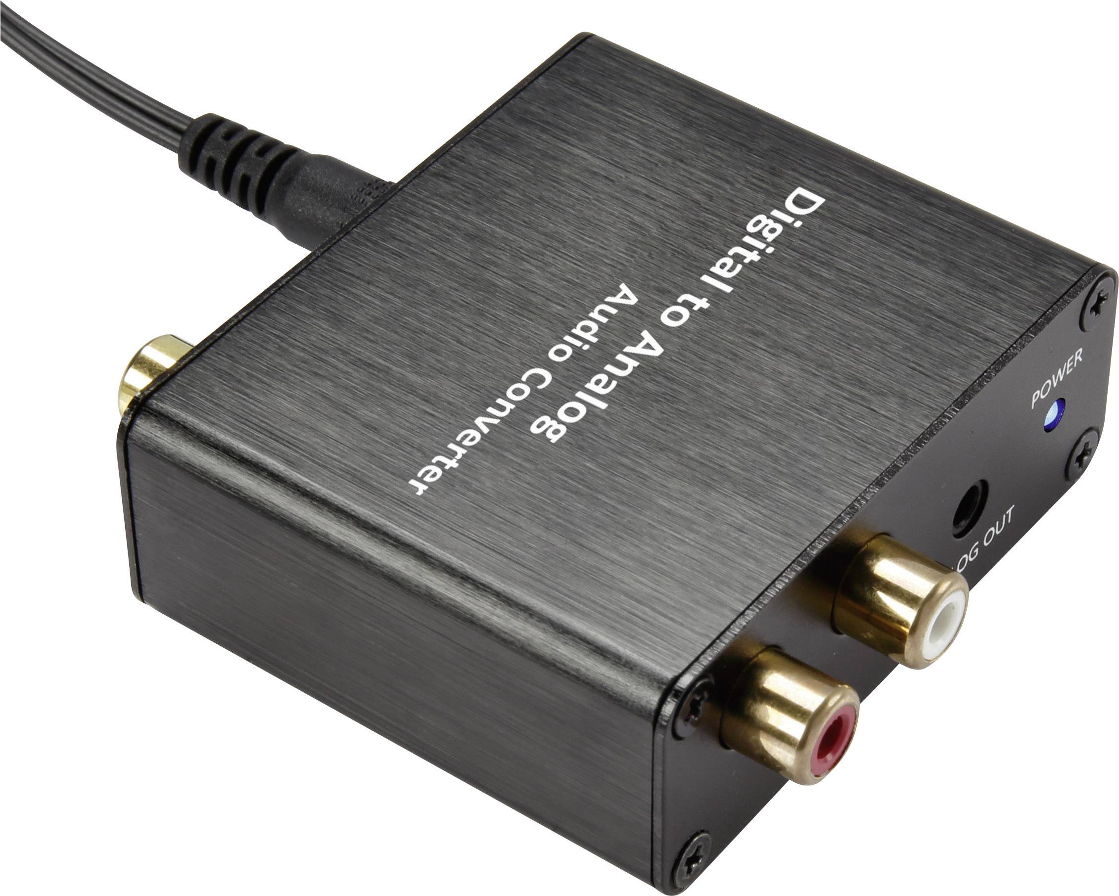 SpeaKa Professional Audio Konverter [Toslink, Cinch-Digital - Cinch, Klinke] unidirektional SP-DAC-TK/CK