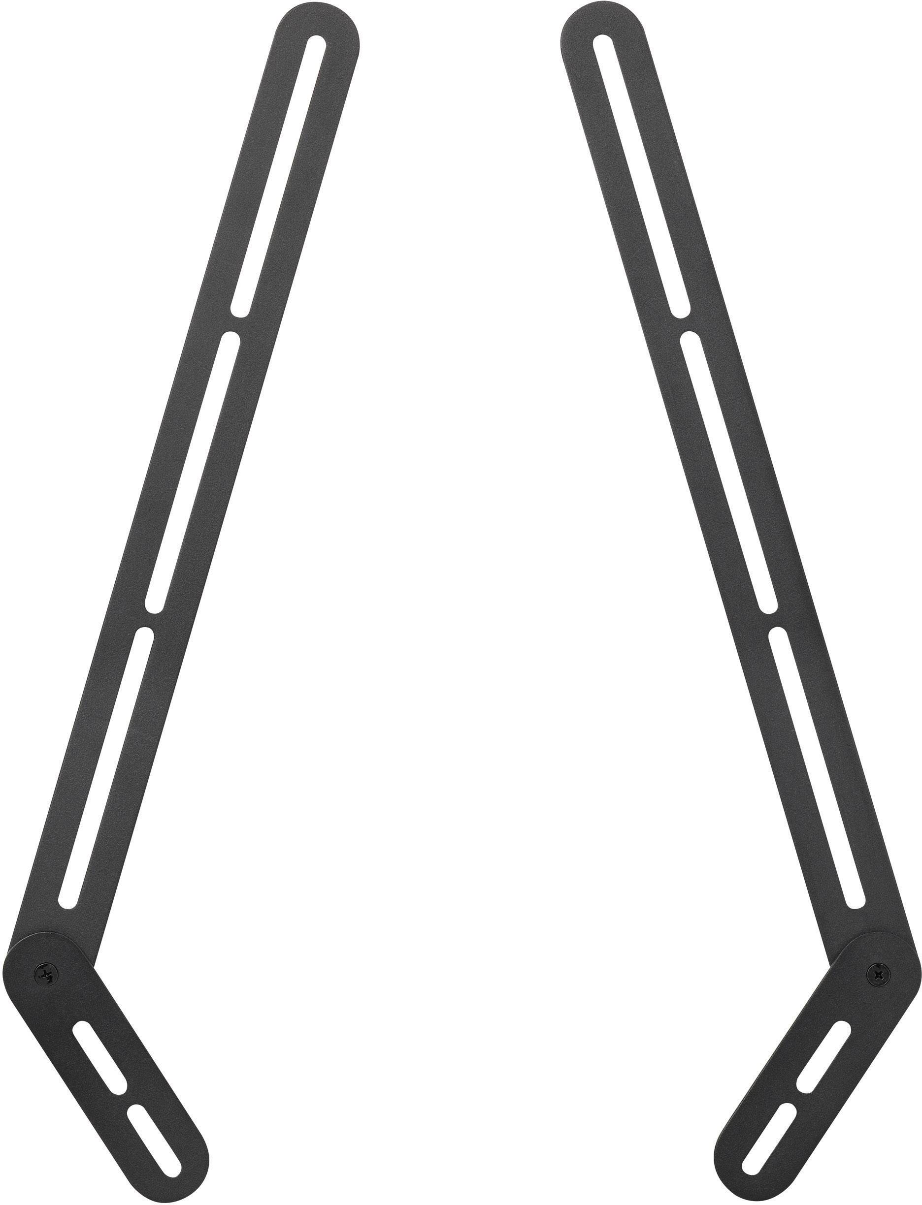 SpeaKa Professional "Easy" Soundbar-Halterung Schwenkbar Schwarz 1 Paar