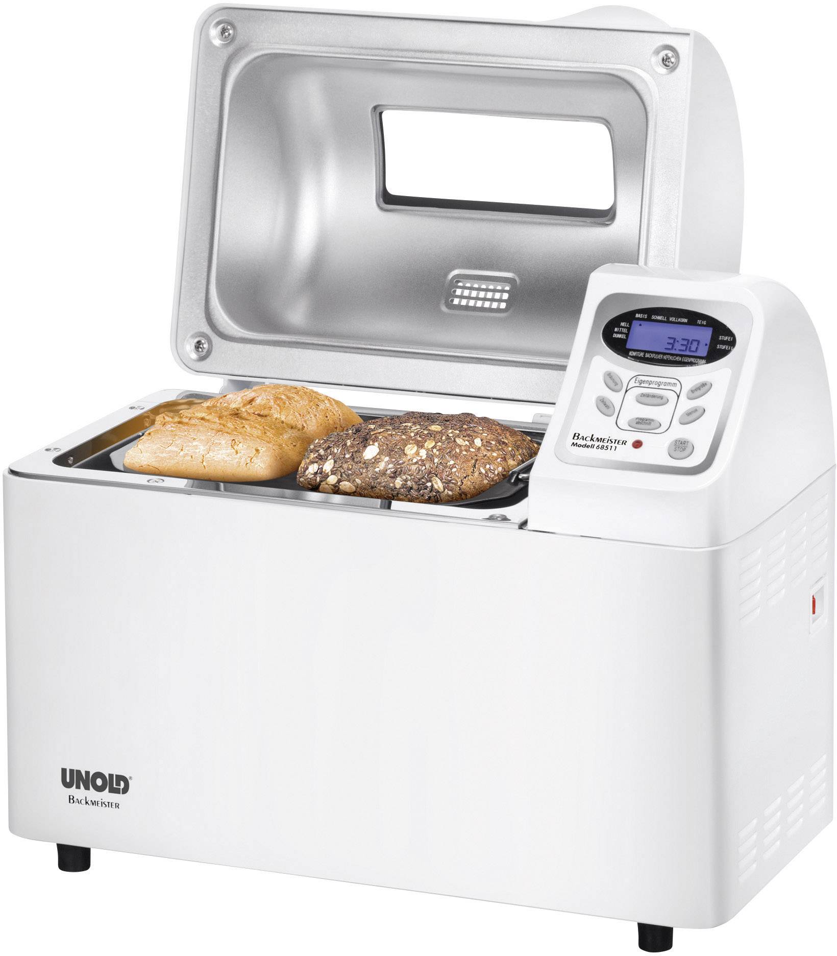 Unold Backmeister Extra Brotbackautomat Timerfunktion Weiß