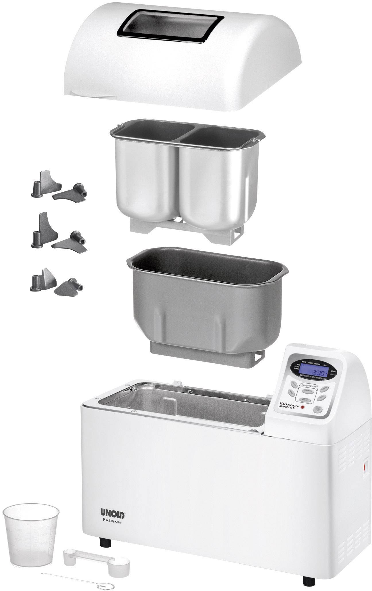 Unold Backmeister Extra Brotbackautomat Timerfunktion Weiß