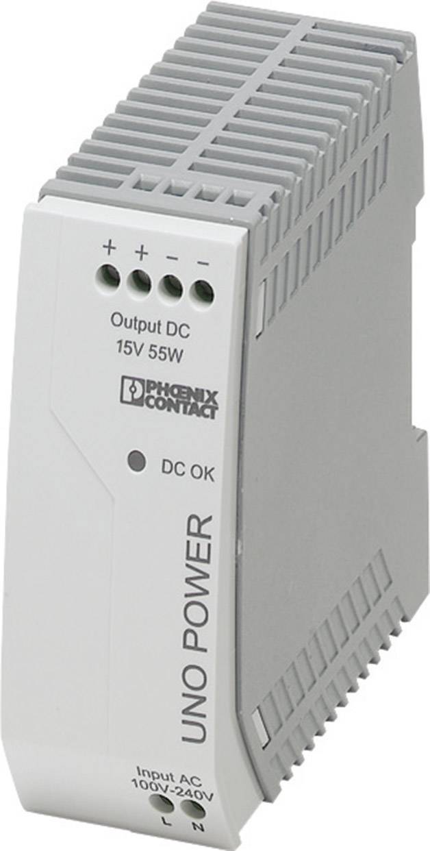 Phoenix Contact 2903001 Hutschienen-Netzteil (DIN-Rail) 15 V/DC 3.7 A 55 W Anzahl Ausgänge:1 x Inhalt 1 St.