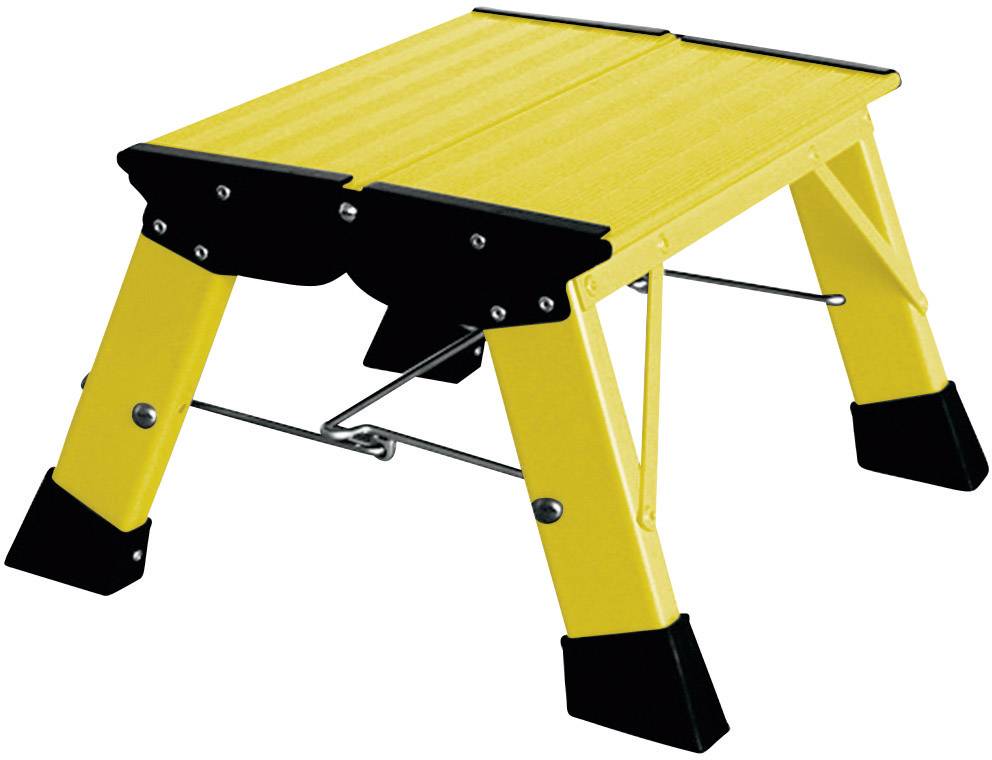 Krause Treppy PlusLine 130334 Aluminium Doppel-Klapptritt klappbar Arbeitshöhe (max.): 2.20m Gelb 1.8kg