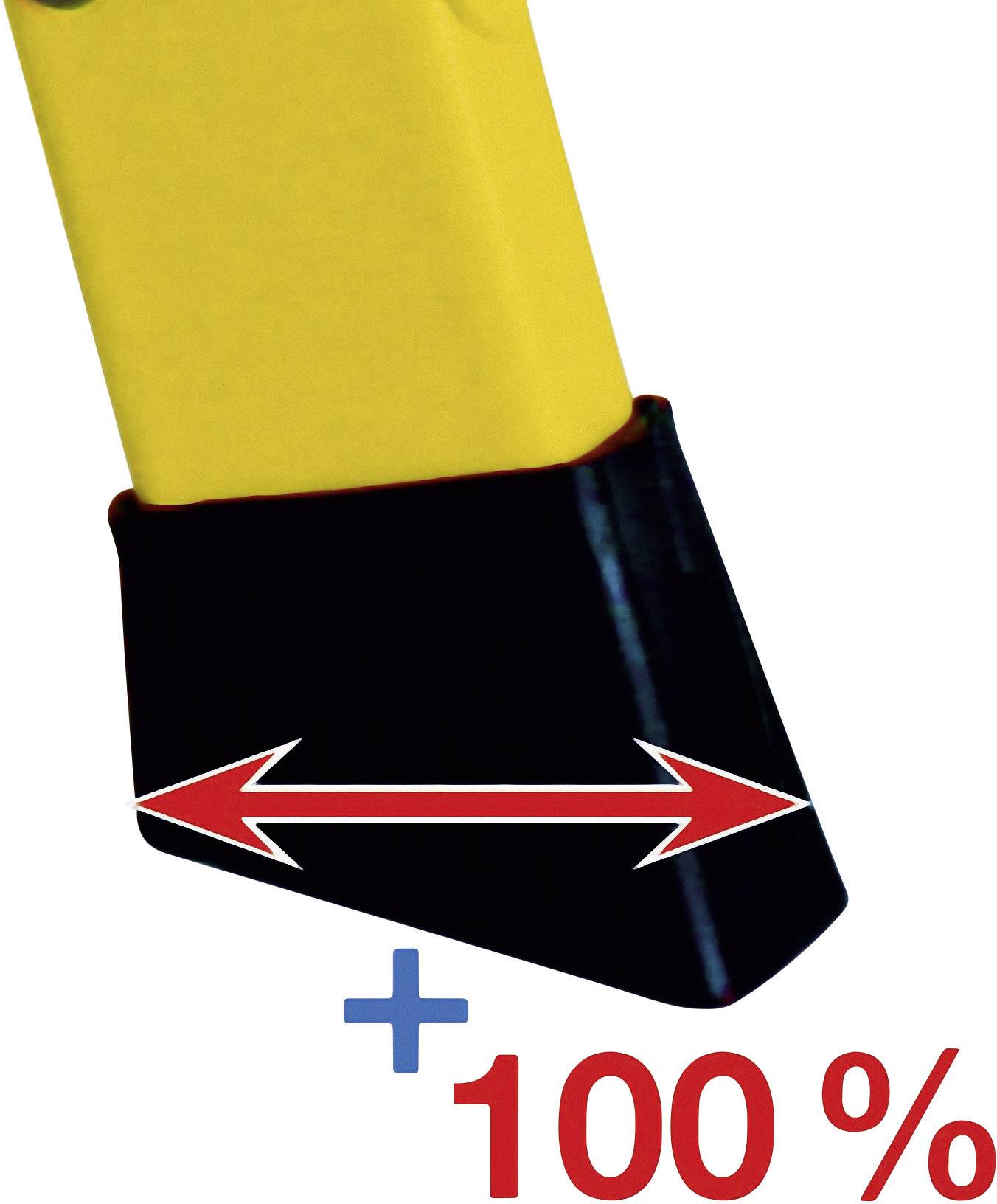 Krause Treppy PlusLine 130334 Aluminium Doppel-Klapptritt klappbar Arbeitshöhe (max.): 2.20m Gelb 1.8kg