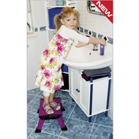Krause Treppy PlusLine 130358 Aluminium Doppel-Klapptritt klappbar Arbeitshöhe (max.): 2.20m Pink 1.8kg Krause Treppy PlusLine 130358 Aluminium Doppel-Klapptritt klappbar Arbeitshöhe (max.): 2.20m Pink 1.8kg