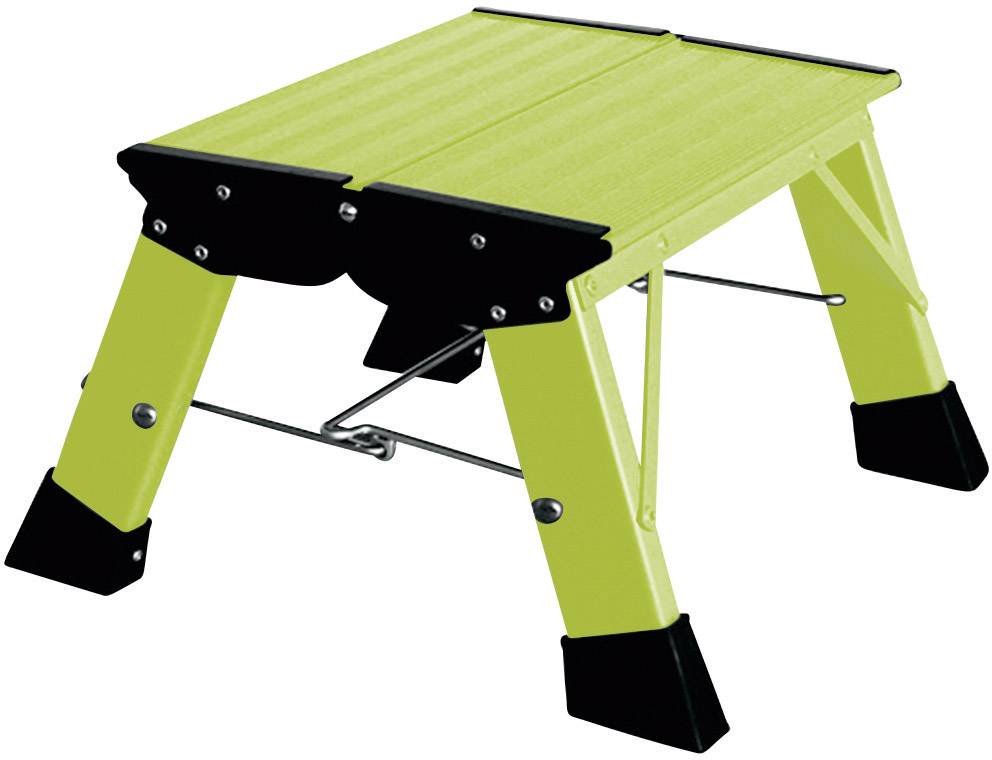 Klapptritt,Podest H 200mm,1 Stufe(n),grün,Alu