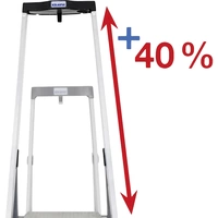Krause Safety 127914 Aluminium Stufen-Stehleiter Arbeitshöhe (max.): 2.65m Silber 4.6kg Krause Safety 127914 Aluminium Stufen-Stehleiter Arbeitshöhe (max.): 2.65m Silber 4.6kg