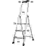 Krause Safety 127914 Aluminium Stufen-Stehleiter Arbeitshöhe (max.): 2.65m Silber 4.6kg