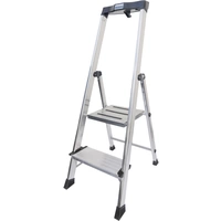 Krause Safety 127921 Aluminium Stufen-Stehleiter Arbeitshöhe (max.): 2.85m Silber 5.5kg Krause Safety 127921 Aluminium Stufen-Stehleiter Arbeitshöhe (max.): 2.85m Silber 5.5kg