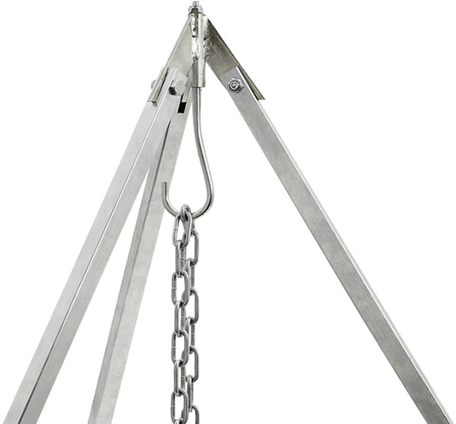 Petromax Dreifuß D1 Holzkohle Dreibein-Grill klappbar Silber