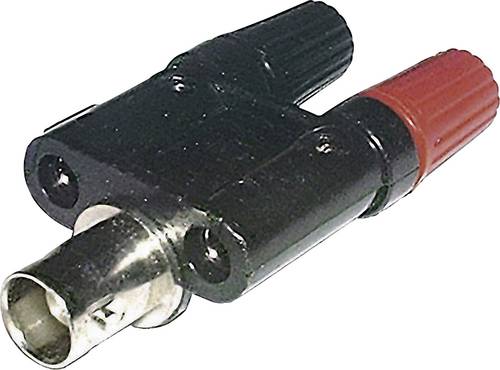 BKL Electronic Messadapter BNC-Buchse - Buchse 4mm Schwarz, Rot