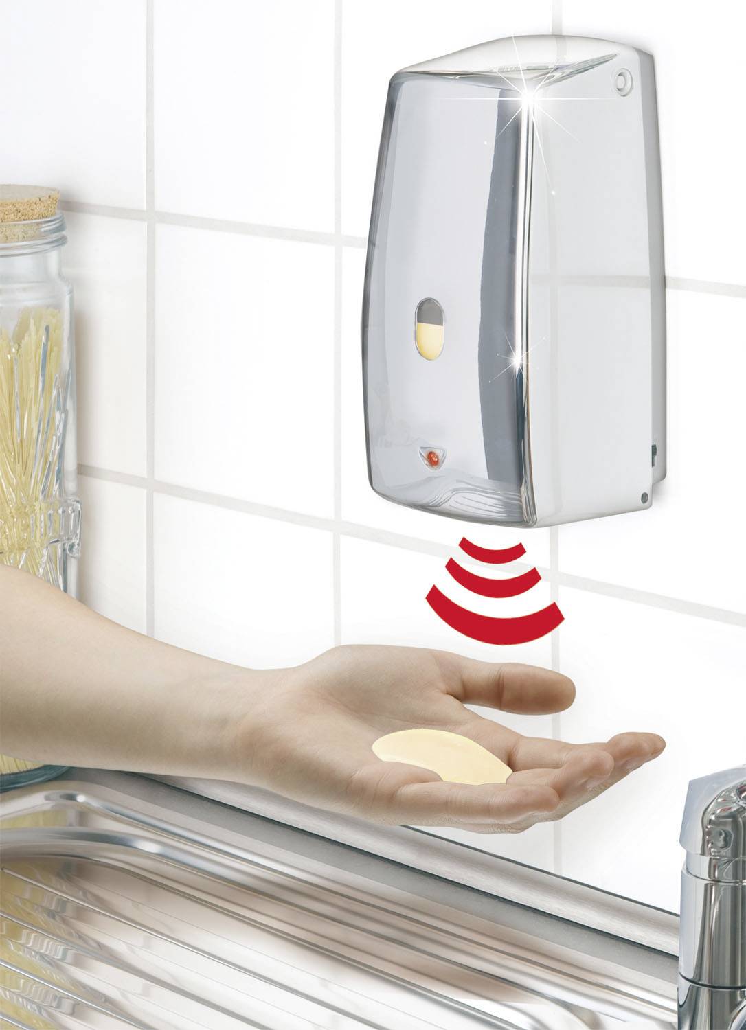Seifenspender Wenko Treviso Wand 18417800 650 ml Chrom