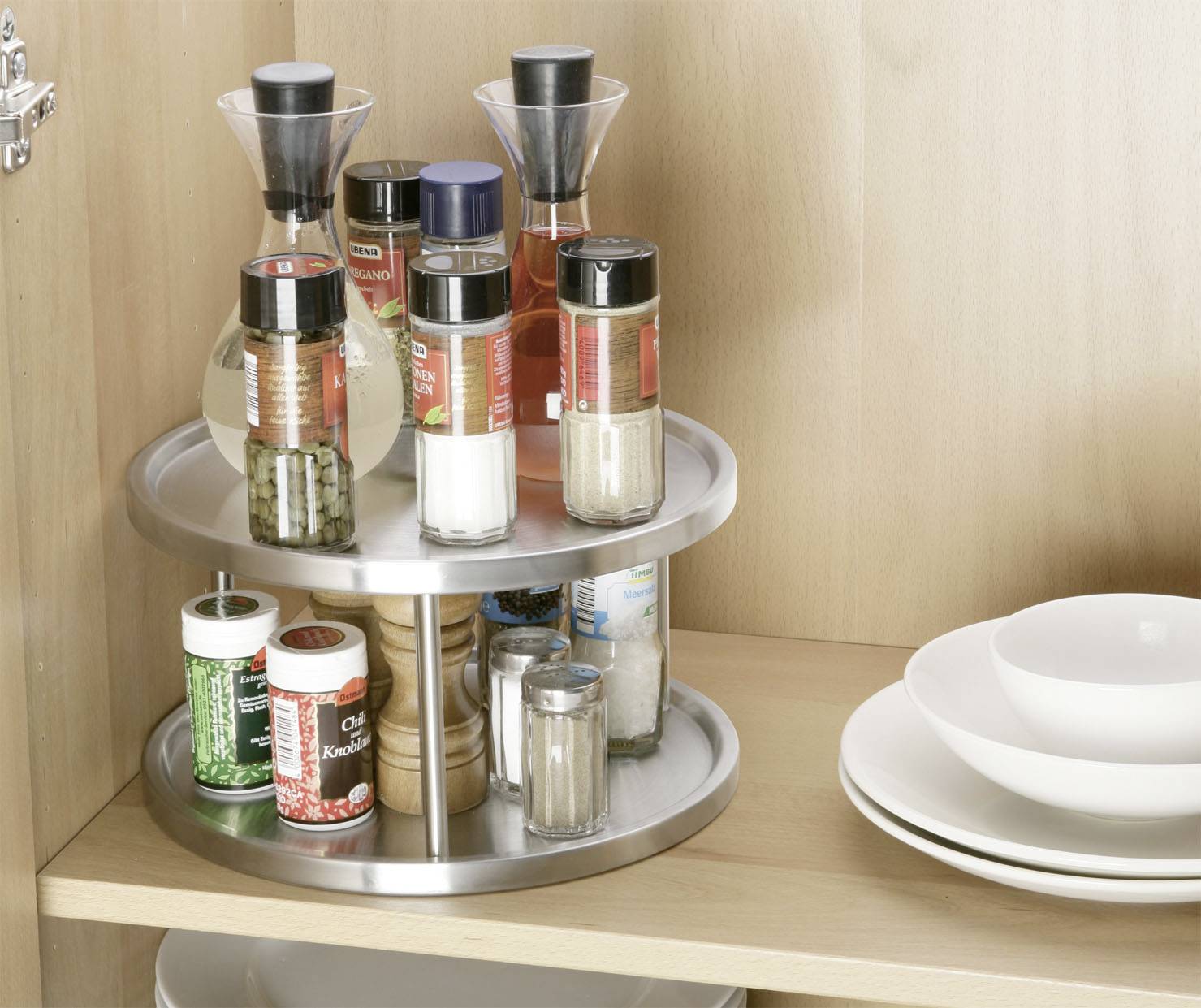 Wenko Schrankrondell Duo , Edelstahl rostfrei 2335800