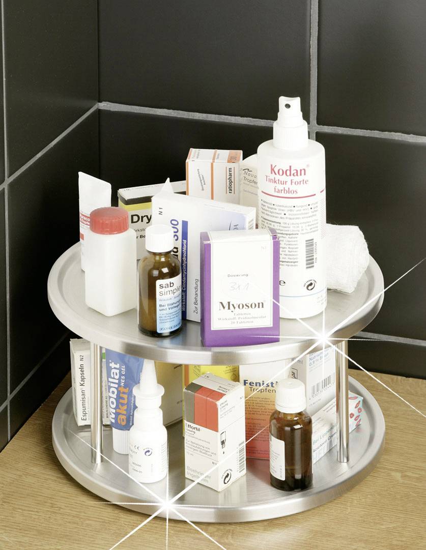 Wenko Schrankrondell Duo , Edelstahl rostfrei 2335800