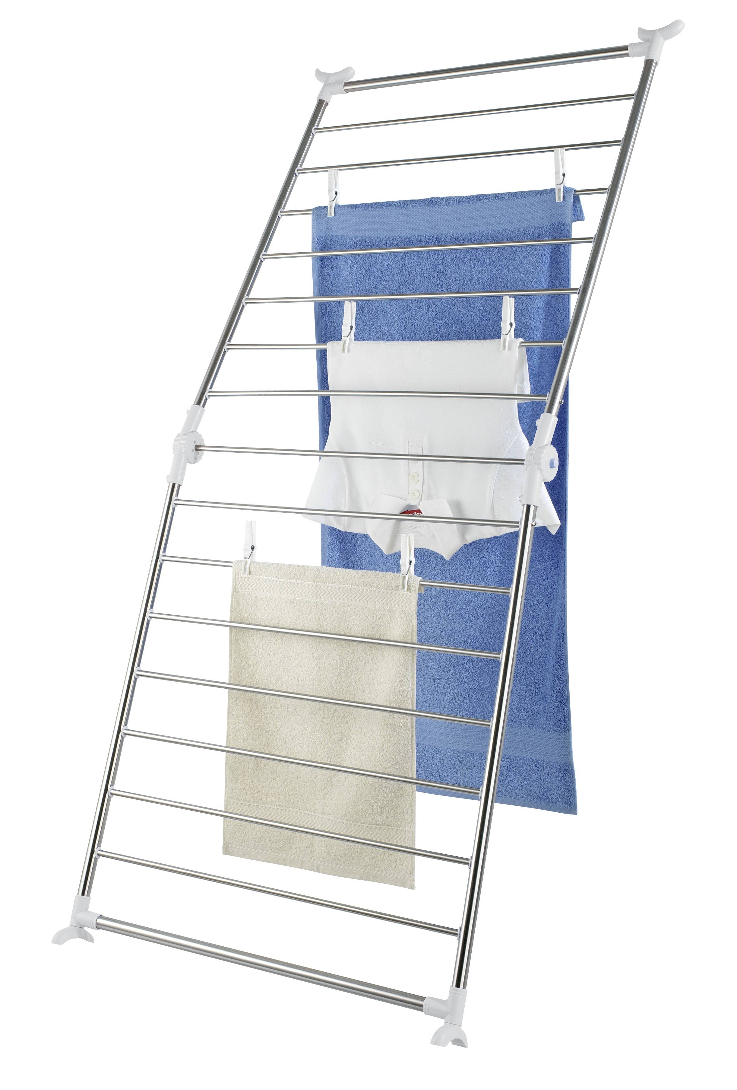 Wenko Badewannen Wäschetrockner Profi, Edelstahl rostfrei, 10m Trockenlänge