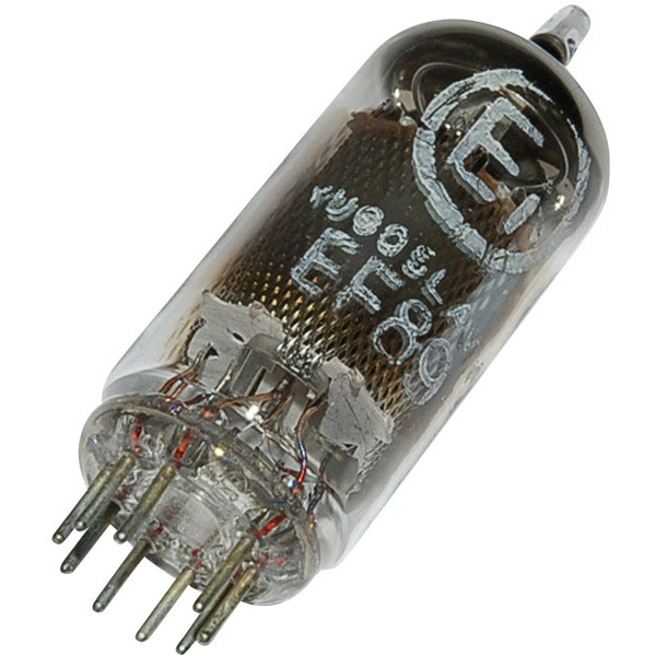 EF 89 = 6 DA 6 Elektronenröhre Pentode 250 V 9 mA Polzahl (num): 9 Sockel: Noval Inhalt 1 St.