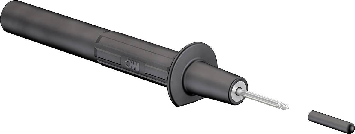 Stäubli PP115/2 Sicherheits-Prüfspitze Steckanschluss 4mm CAT II 1000V Schwarz 1St.