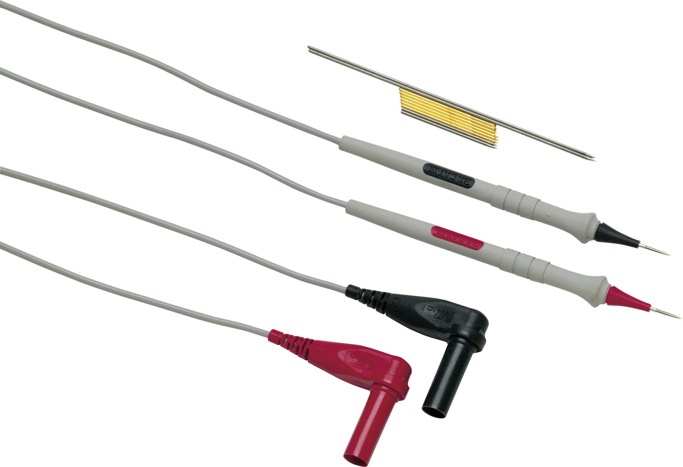 Fluke TL910 Sicherheits-Messleitungs-Set Lamellenstecker 4 mm Prüfspitze 1.00 m Schwarz, Rot 1 Set