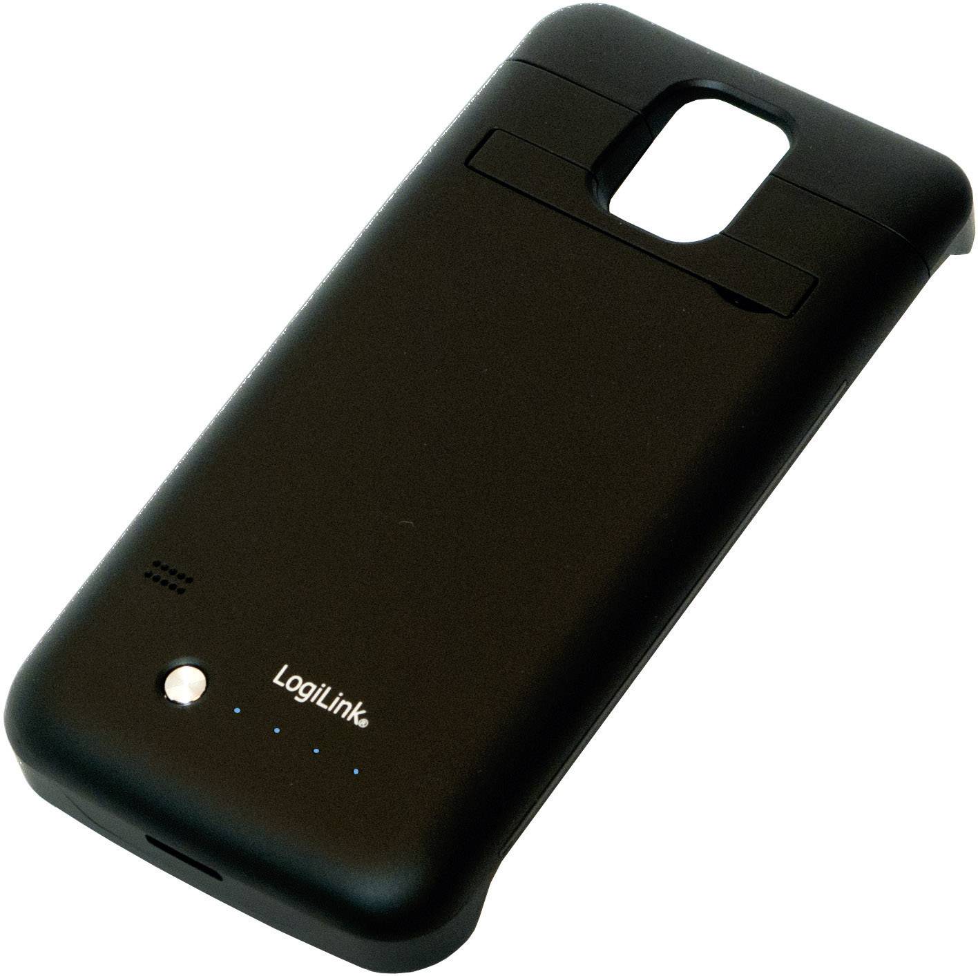 LogiLink Schutzhülle für Samsung Galaxy S5 mit integriertem 3800 mAh Akku