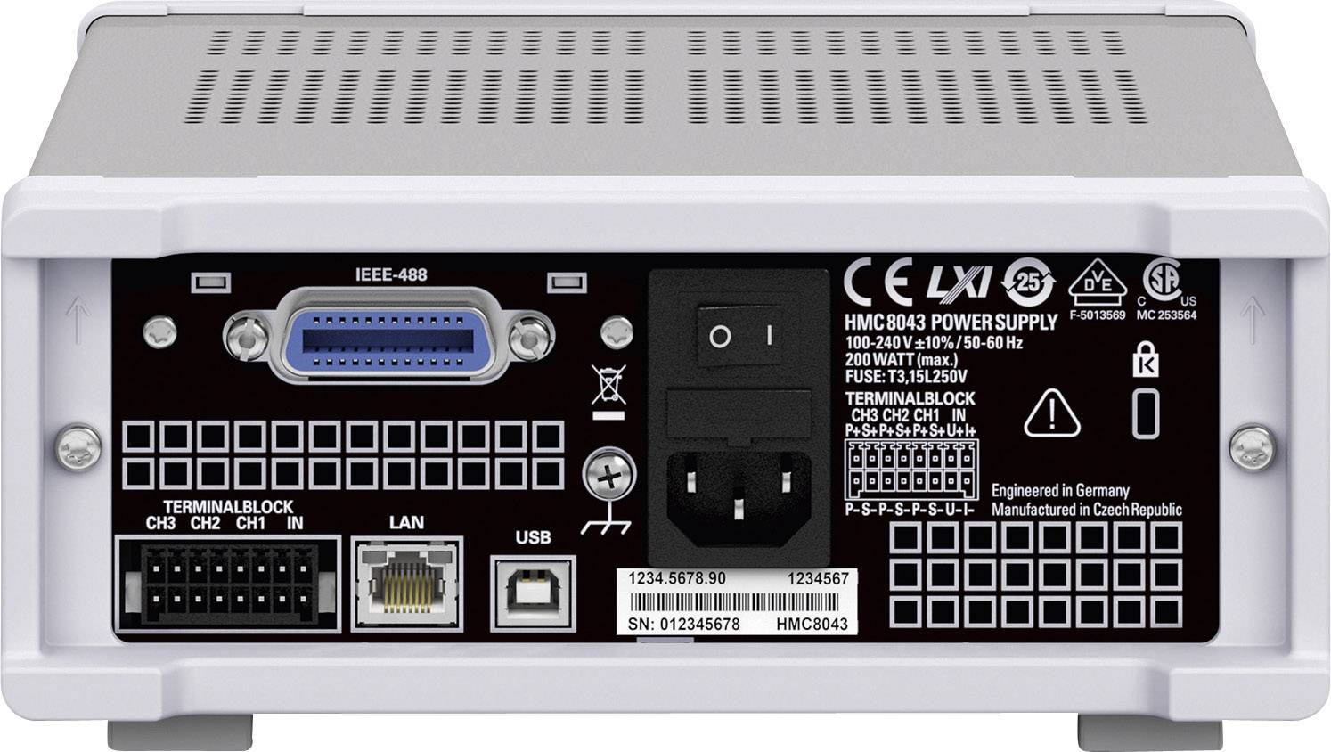 Rohde & Schwarz HMC8043 Labornetzgerät, einstellbar 0 - 32 V 0 - 3 A 100 W USB-Host, USB, Ethernet Anzahl Ausgänge 3 x