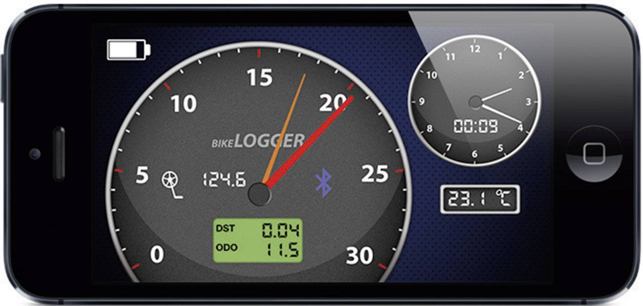 BikeLogger C Bluetooth-Sicherung Schwarz