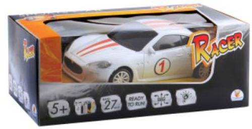 Vedes 33629761 Racer R/C Rennwagen mit Licht, 2.4GHz 1:18 RC Einsteiger Modellauto