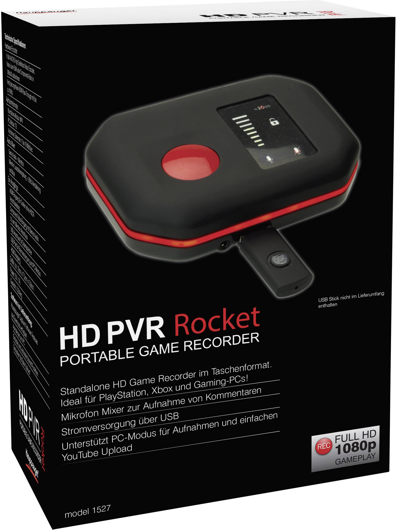 Hauppauge HD PVR Rocket Portabler HD Game Recorder Game Capture