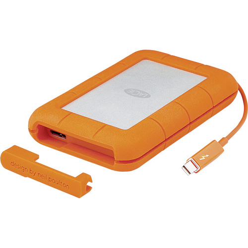 LaCie Rugged Thunderbolt Externe Festplatte 6.35cm (2.5 Zoll) 1TB Silber, Orange USB 3.0