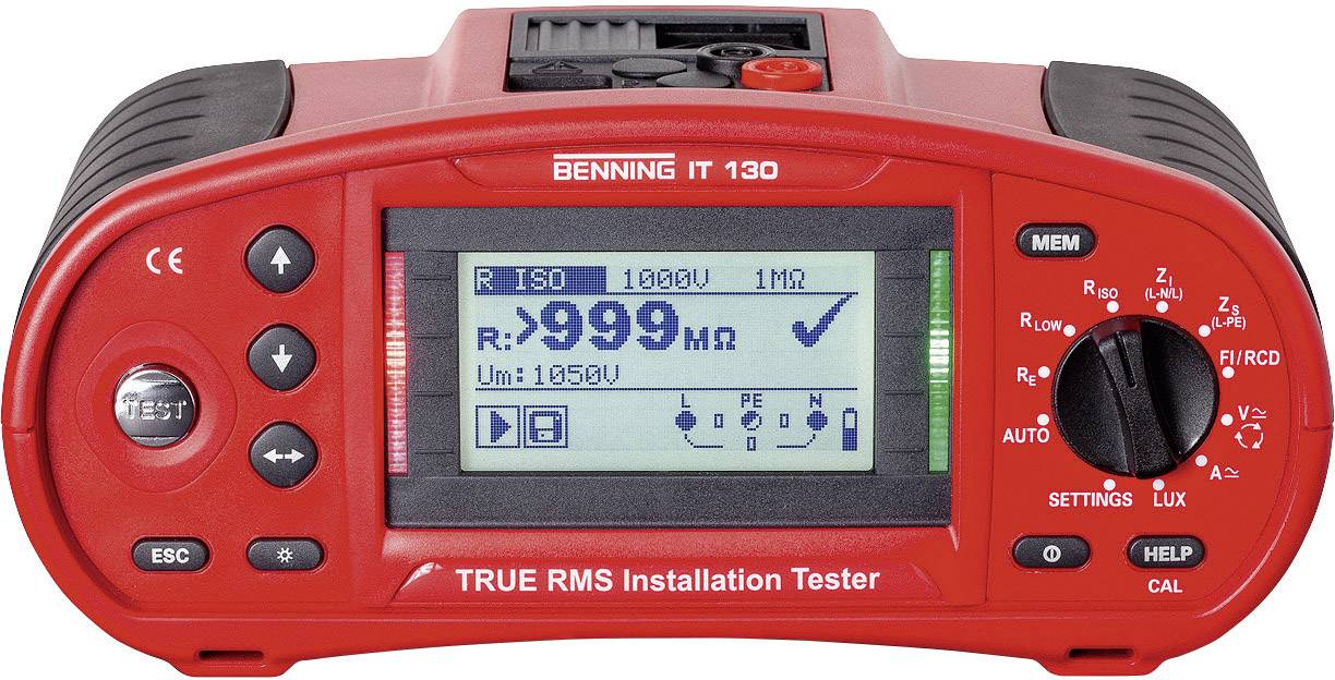 Benning IT 130 + CFlex 1 Installationstester Kalibriert nach ISO